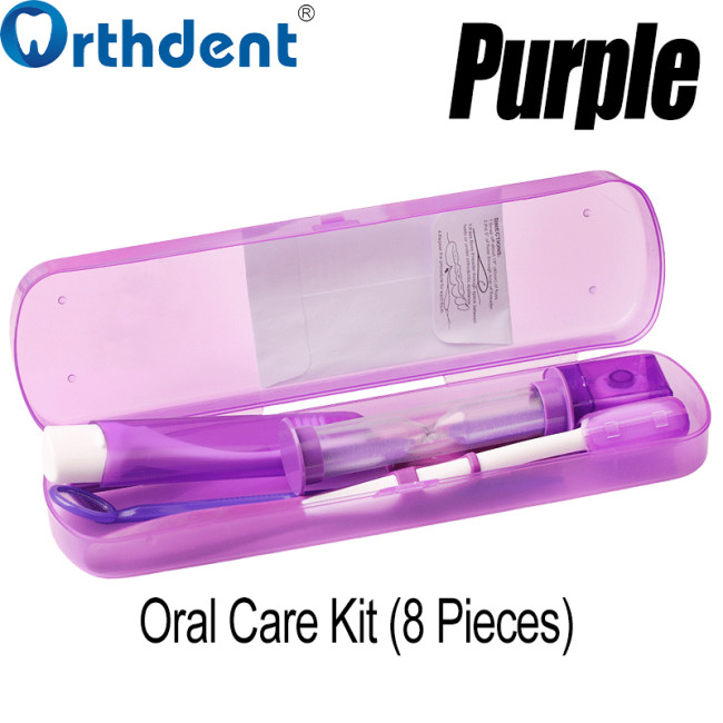 8Pcs/Set Orthodontic Oral Care Kit Toothbrush Floss Threads Ortho Wax Cleaning Sets Interdental Brush
