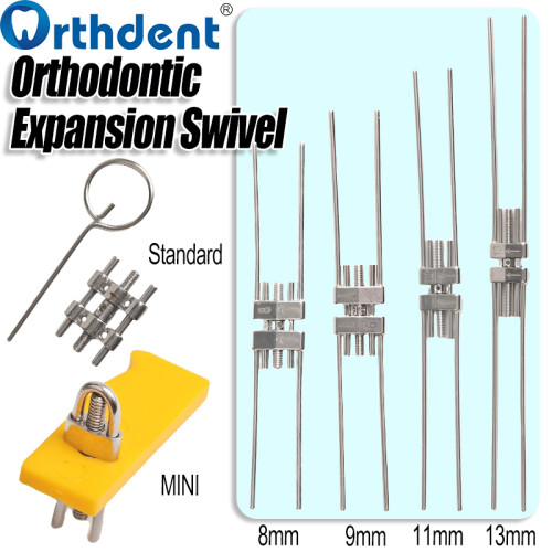 Dental Orthodontic Expansion Screw Standard/8/9/11/13mm & Mini Yellow Palatal Expander