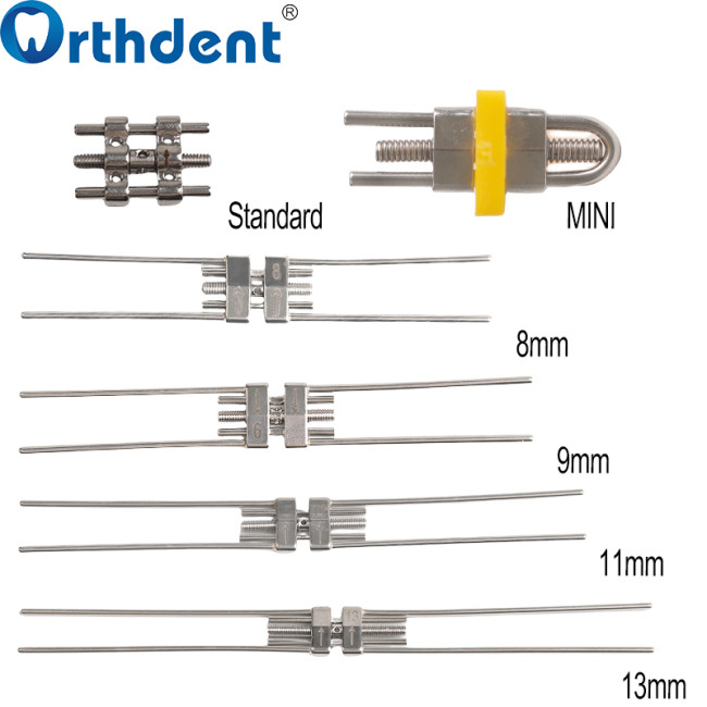 Dental Orthodontic Expansion Screw Standard/8/9/11/13mm & Mini Yellow Palatal Expander