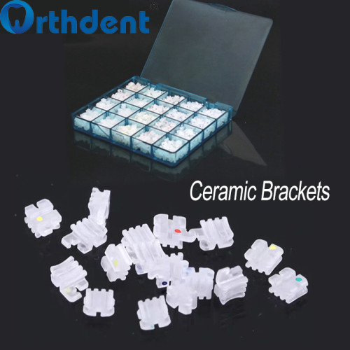 Dental Ceramic Brackets 50Sets (1000Pcs) Mini Roth/MBT 022 345 Hooks Braces For Teeth