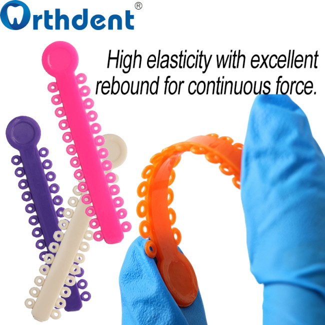 1040pcs/Pack Dental Orthodontic Elastic Ligature Ties Colorful Rubber Bands For Brackets Braces