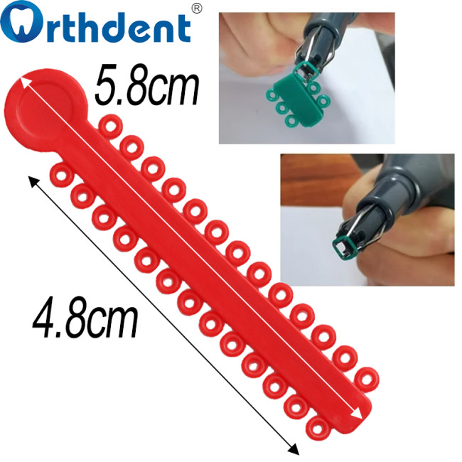 1040pcs/Pack Dental Orthodontic Elastic Ligature Ties Colorful Rubber Bands For Brackets Braces
