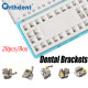 28Pcs/Box Dental Brackets Metal Self Ligating Brace For Teeth 5G Ultra Thin MBT/Roth 022 Buccal Tubes Dentistry Orthodontic Material