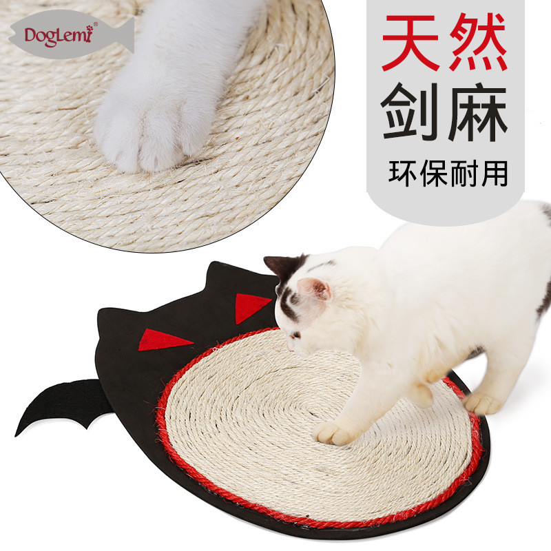 Usd 3 75 新款耐用剑麻垫猫抓板猫咪磨爪玩具地毯垫子万圣节蝙蝠宠物用品 M Figapet Com