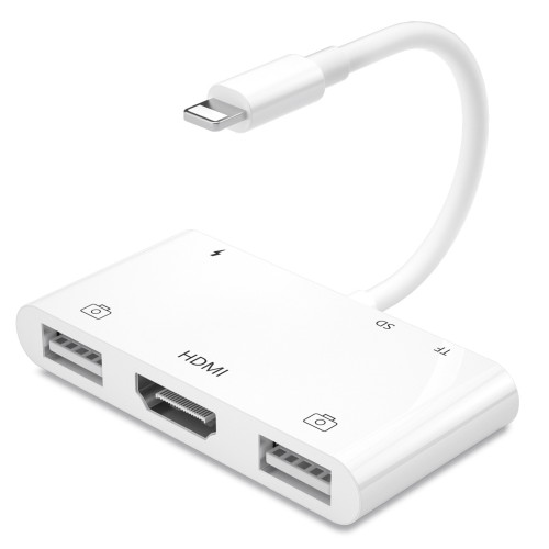 US$ 27.99 - Lightning to HDMI Digital AV Adapter, [No Need Power], 1080P  HDMI Sync Screen Digital Audio AV Converter with USB & Charging Port for  iPhone 12 Pro Max, 12 Mini,