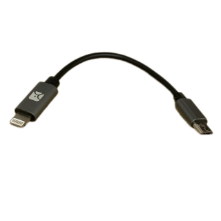 L19 Lightning to MircoUSB OTG Cable for FiiO USB DACs Q1MKII/Q5s/Q5, MFi Q1 Mark II, 10cm 0.3ft, FQ1222 for iPhone 13 Pro Max iPhone 12 Mini iPad, iOS 15