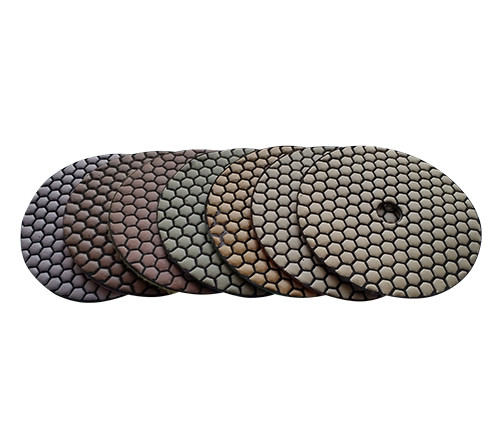 4 inch TransGrind Dry Diamond Flexible Polishing Pad Honeycomb-Professional Quality