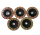 7 inch Ceramic Bond Edge Grinding Wheel with 5/8-11 threaded hole Professional Quality