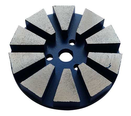 Strong and Durable for Grinder Grit 30,All Concrete Grinding Machines 3 Holes 3 Round Smooth Surface Teeth Trapezoid Diamond Concrete Grinding Disc Pad Diamond Grinding Pad
