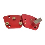SASE Metal Diamond Grinding Tools TransGrind Concrete Trapezoid Tooling With One Rectangle Segment Professional Quality