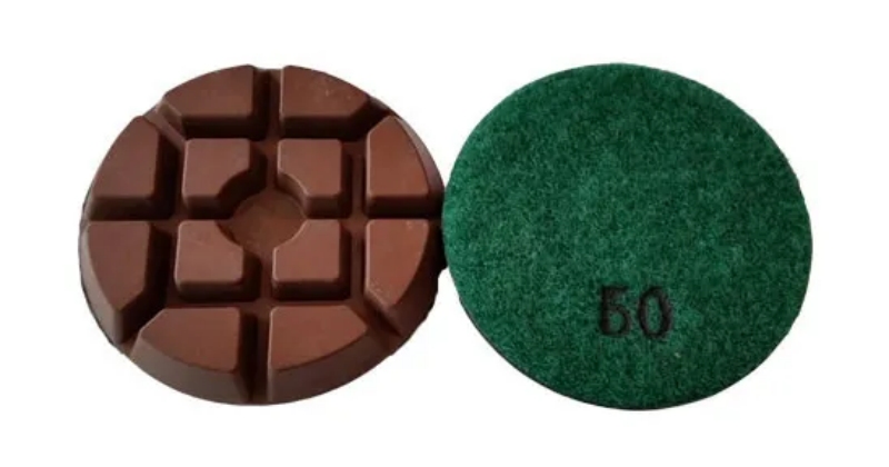 Concrete floor copper resin pad Concrete floor copper resin pad