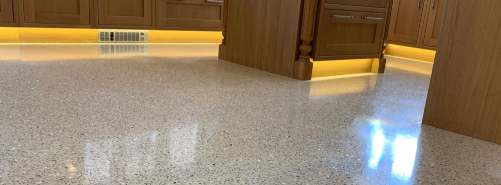 Terrazzo flooring