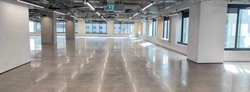 Polishing commercial concrete floors