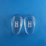 50pairs Eyeglass  PVC Nose Pads Soft Seft Adhesive Thin Anti-Slip Nose pads for Eyeglasses Glasses Sunglasses (Teardrop shape NP-112)