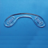 10 pcs Eyeglass Silicone bridge   Nose Pads Soft Seft Adhesive Thin Anti-Slip Nose pads for Eyeglasses Glasses Sunglasses ( NP-53)