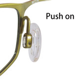 50pairs Eyeglass PVC Nose Pads Soft Seft Adhesive Thin Anti-Slip Nose pads for Eyeglasses Glasses Sunglasses (D shape NP-88)