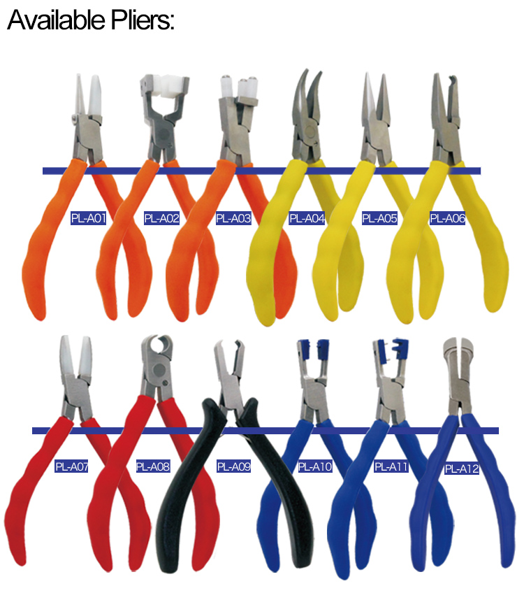 US 50 Optical Eyeglasses Adjusting Pliers Set with silicone handle
