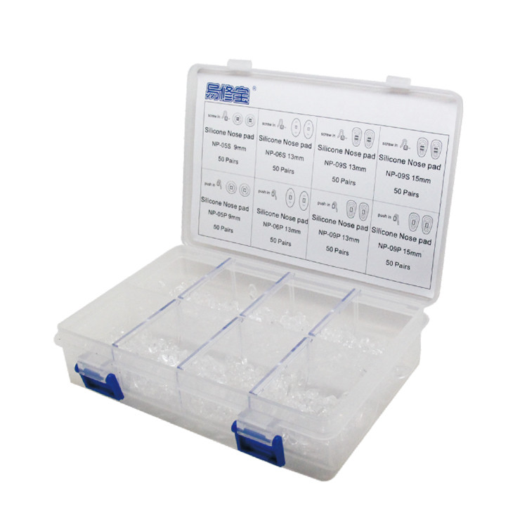 US 25.00 400pairs Silicone nose pads kits Eyeglass Repair kit for