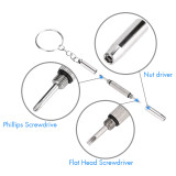 SMARTTOP MINI Metal Screwdriver easy take gifts cheap screwdriver eyeglasses repair optical tools (TL-25 3 in 1）