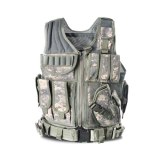 YAKEDA Police Military Tactical Vest Wargame Body Armor Sports Wear Hunting Vest CS Outdoor Products Equipment with 5 Colors