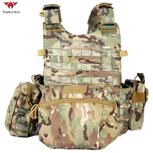 Yakeda Multicam Camouflage Molle Nylon Modular Vest Tactical Vests Outdoor Hunting 6094 Vests Military Men Clothes Army Vest