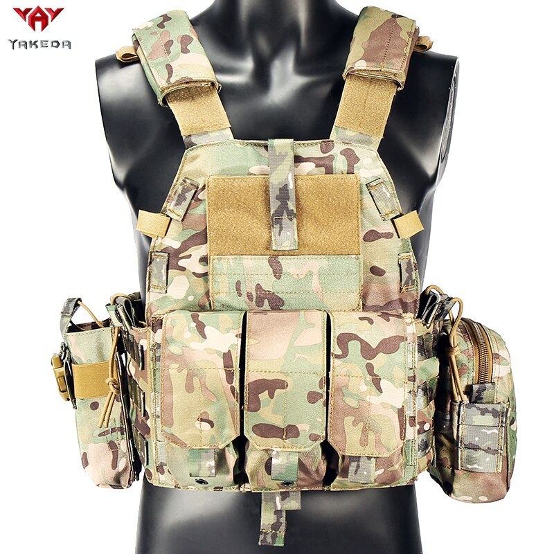 Yakeda Multicam Camouflage Molle Nylon Modular Vest Tactical Vests