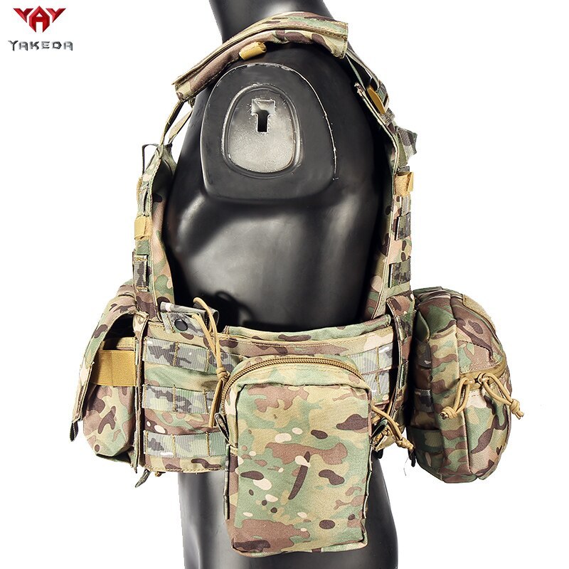 Yakeda Multicam Camouflage Molle Nylon Modular Vest Tactical Vests