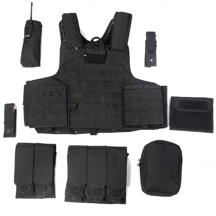 YAKEDA Military Tactical Vest Police Paintball Wargame Wear MOLLE Body Armor Hunting Vest CS Outdoor Products Equipment Black