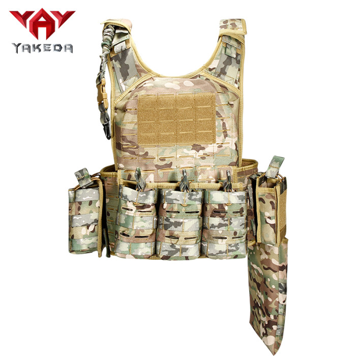 yakeda army swat military army laser cut molle bulletproof plate carrier assault shooting tactical vest