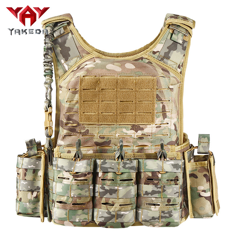 yakeda army swat military army laser cut molle bulletproof plate