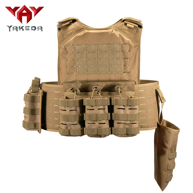 Yakeda Latest Fashion Full Protection Military Tactical Vest Molle Chaleco  Tactico Laser Cut Plate Carrier Bullet