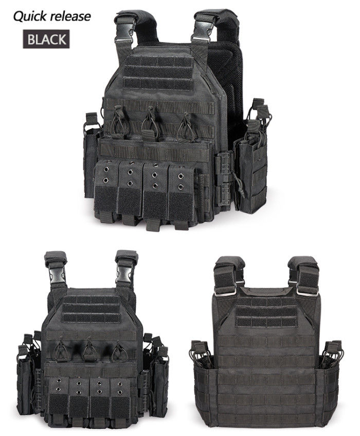 YAKEDA quick release swat jpc military molle army tactical bullet proof ...