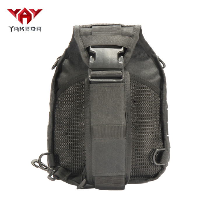 yakeda Small outdoor waterproof EDC laser cut pistol concealed tactical crossbody shoulder pack chest sling chest bag