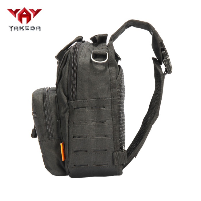 yakeda Small outdoor waterproof EDC laser cut pistol concealed tactical crossbody shoulder pack chest sling chest bag