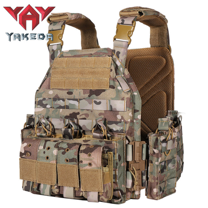YAKEDA quick release swat jpc military molle army tactical bullet proof plate carrier vest for hunting