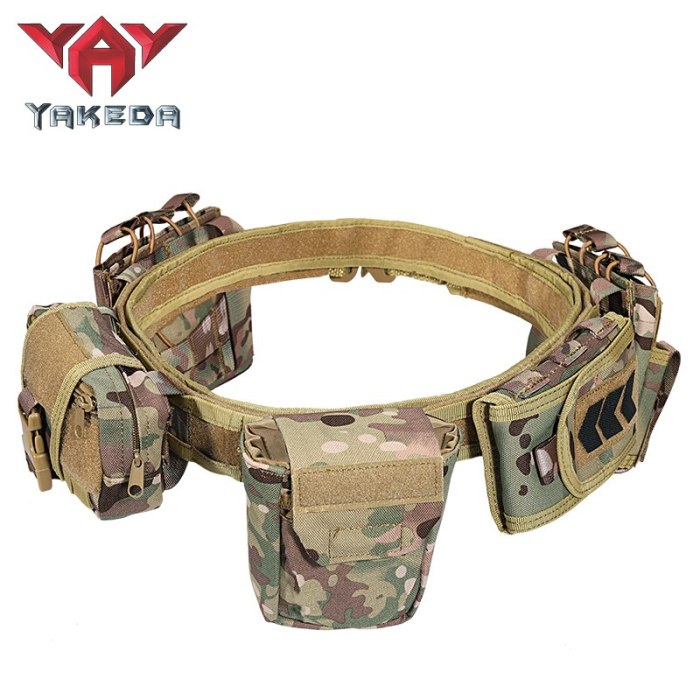 Yakeda Army User Outdoor Black Hunting Tactics Law Enforcement  Duty Security Traffic Police Belt