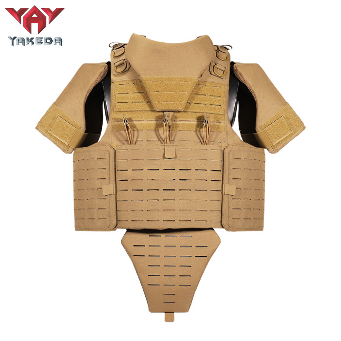 Yakeda Latest Fashion Full Protection Military Tactical Vest Molle Chaleco Tactico Laser Cut Plate Carrier Bullet Proof Vest