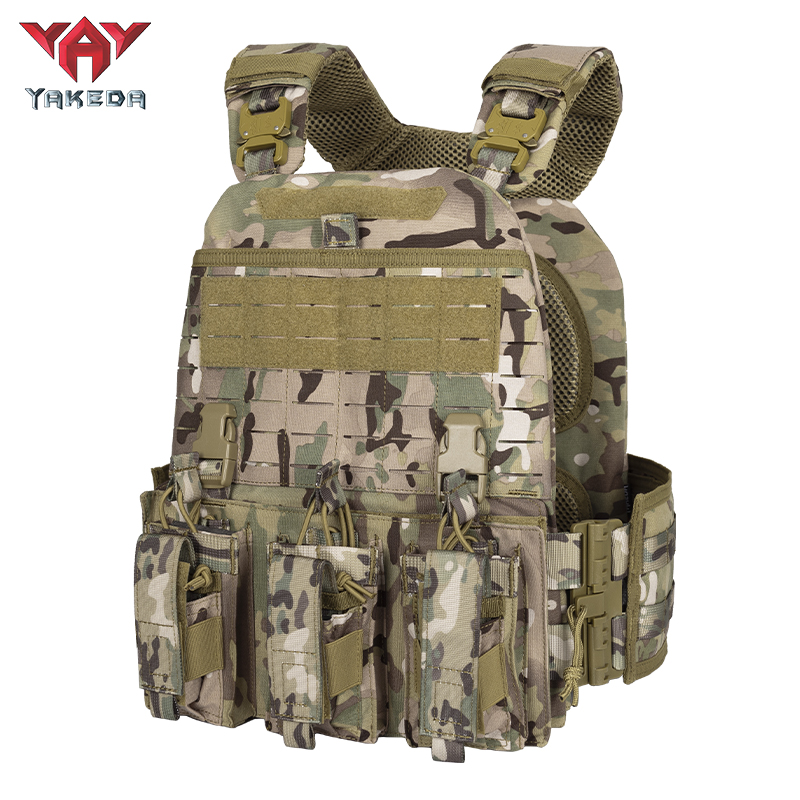 YAKEDA quick release lightweight military molle modular soft hard armor  tactical plate carrier vest with cummerbund pouches