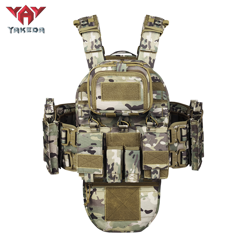 YAKEDA Quick Release Molle Combat Camouflage Plater Carrier OCP