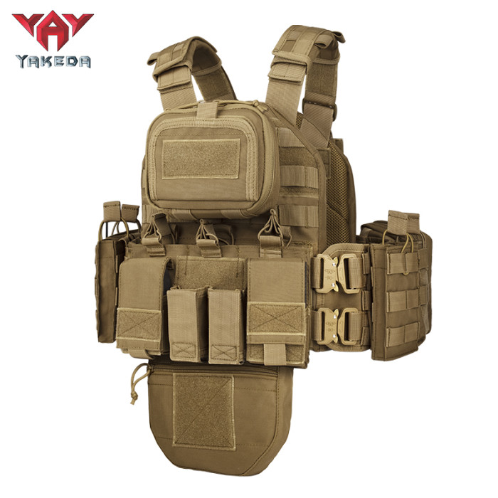 YAKEDA Quick Release Molle Combat Camouflage Plater Carrier OCP Chaleco Tactico Tactical Vest