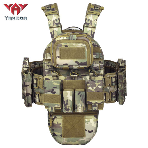 YAKEDA Gilet Tactique Camouflage Multifonctionnel Pour Hommes