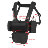 YKD0232 YAKEDA Mk3 Chest Mount Outdoor Sports Lightweight Load Vest Set