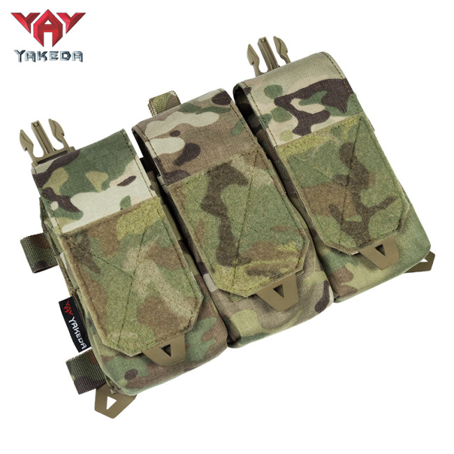 YAKEDA Tactical Chest Hanger Accessory Multifunction Replacement Flap 556/762 Universal Composite Triple Front Panel