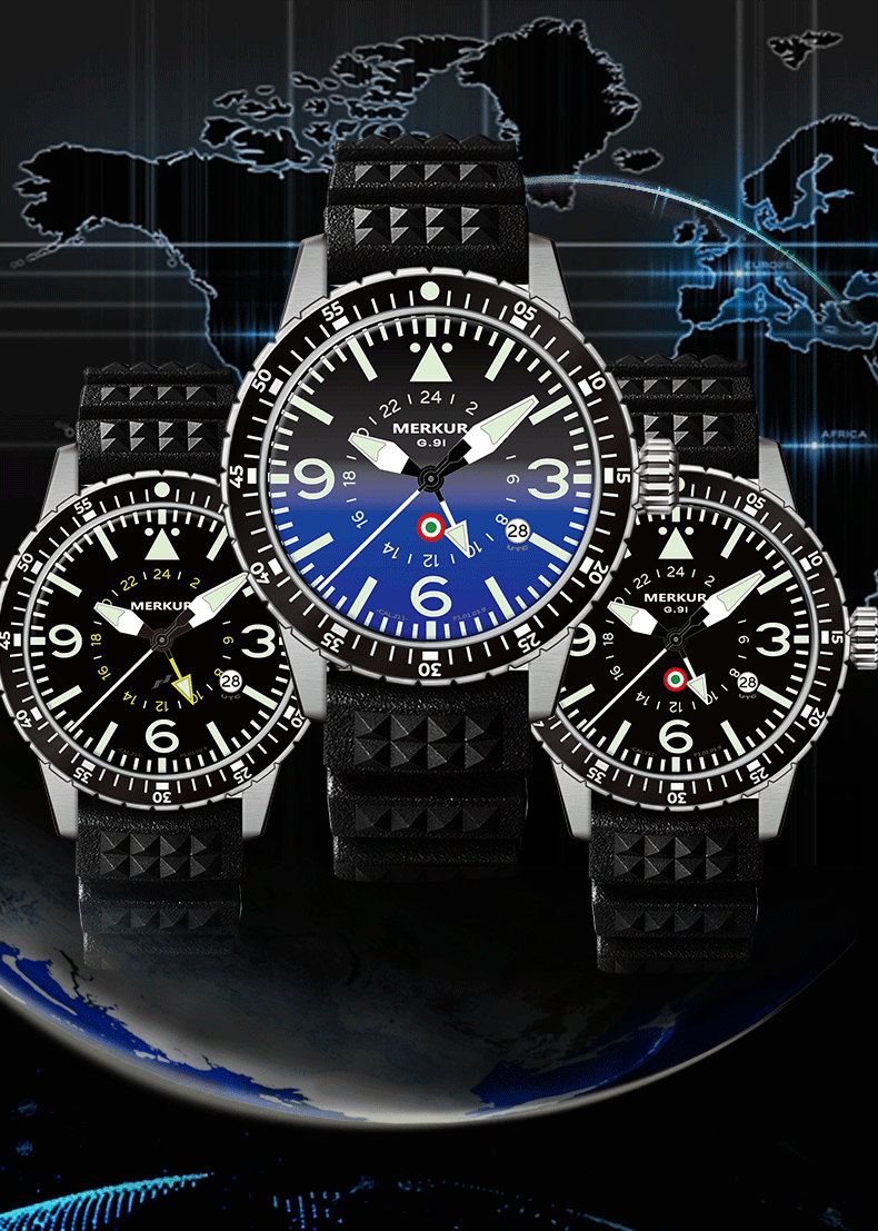 A Truly Great Automatic GMT for under 300 Merkur GMT Pilot Review WatchinTyme