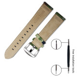 20MM Camouflage Waterproof Skin-friendly Breathable, Retro Craft Nylon Watchband Watch Accessories