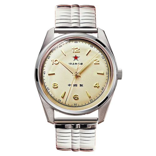 Red Army First Chinese Watch -The Wuxing Homage Handwinding Mechanical Retro Dress Watch Seagull 1963 Style  Mineral Glass Stainless Steel Band in stock Jan.2022