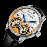 Pierre Paulin genuine Double Tourbillon Manual Mechanical Watch Men's Luxury Formal Business Men's A Certified Millionaire Watch\