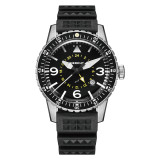 MERKUR GMT PILOT Series 100M Water Proof  High Beat Automatic Sapphire Ceramic Bezel Men's Diver Sport Luxury Dress Watch