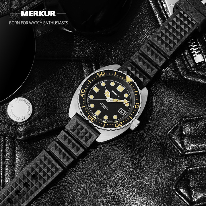 Merkur Diver Watch 200M Homage Of Vintage Men’s Automatic Japan Nh35 Sapphire