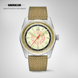 New MERKUR Sanggamryong Military Vintage  Watch Mechanical Mens Hand Watch retro
